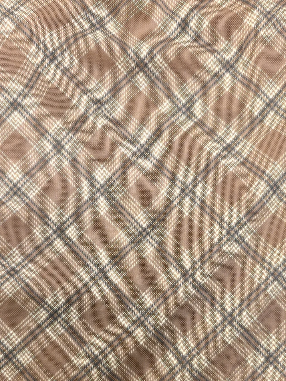 H& M- Brown Plaid Mini Skirt. NWT. Size L